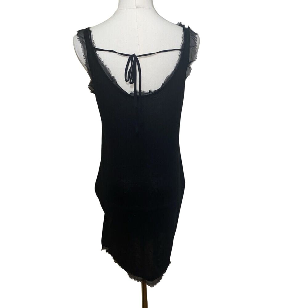 Magaschoni Front Sequin Draw String Mini Dress / … - image 8